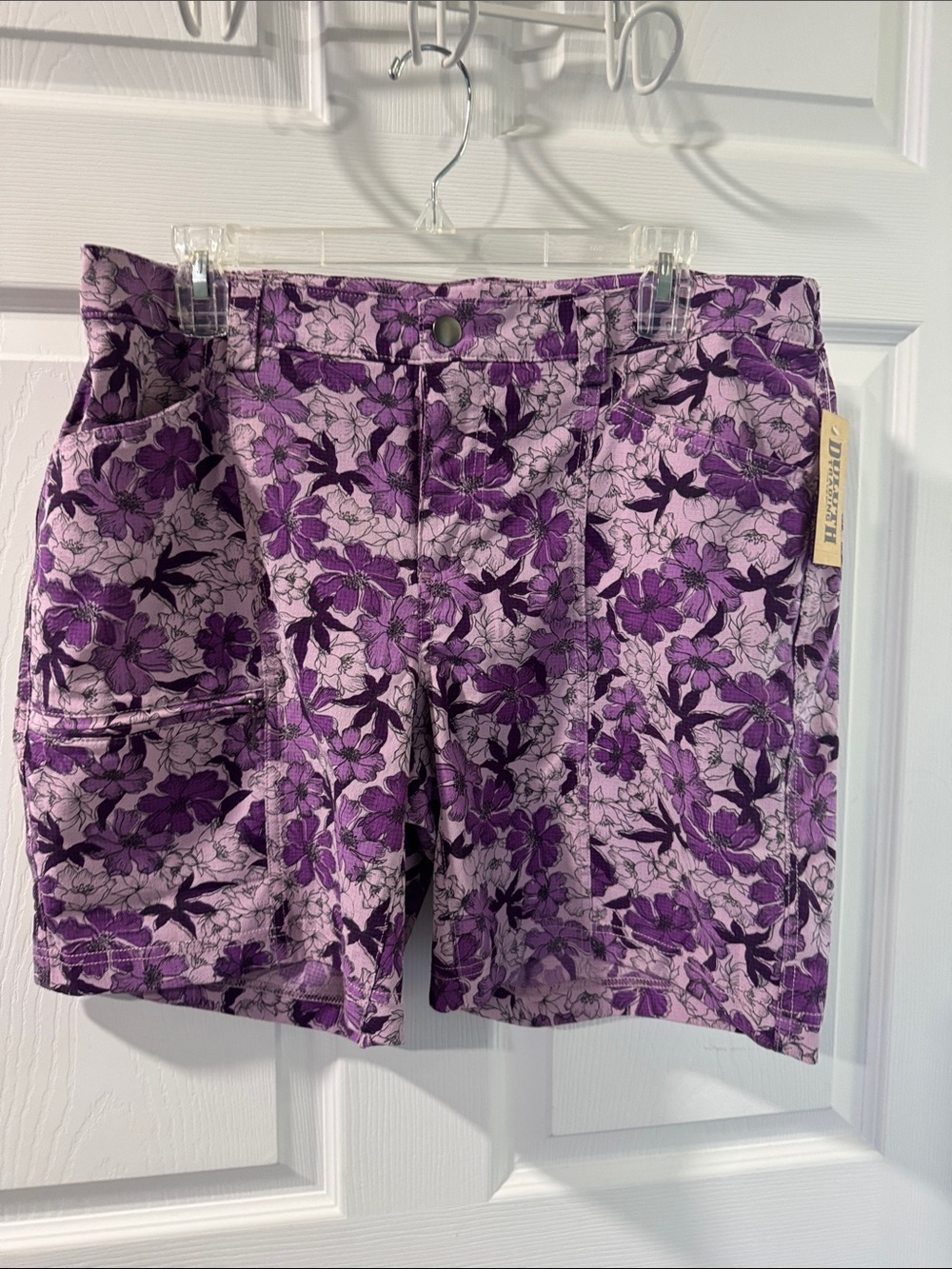 Duluth Trading Co Purple Floral Women's Shorts